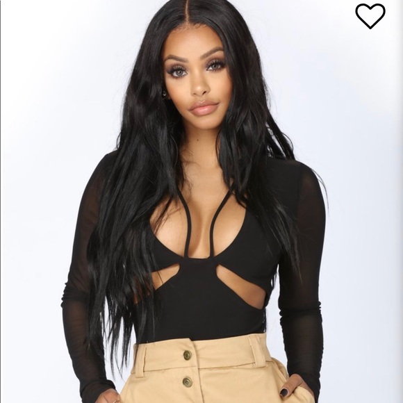Fashion Nova Tops - Fashion Nova Don’t Wanna Talk Cut Out Bodysuit